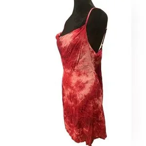 Lulus Dresses Lulus Seeking Sunshine Burgundy Tie Dye Cowl